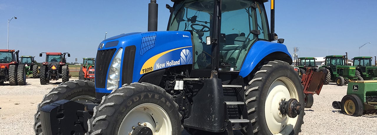 Blue New Holland tractor for sale